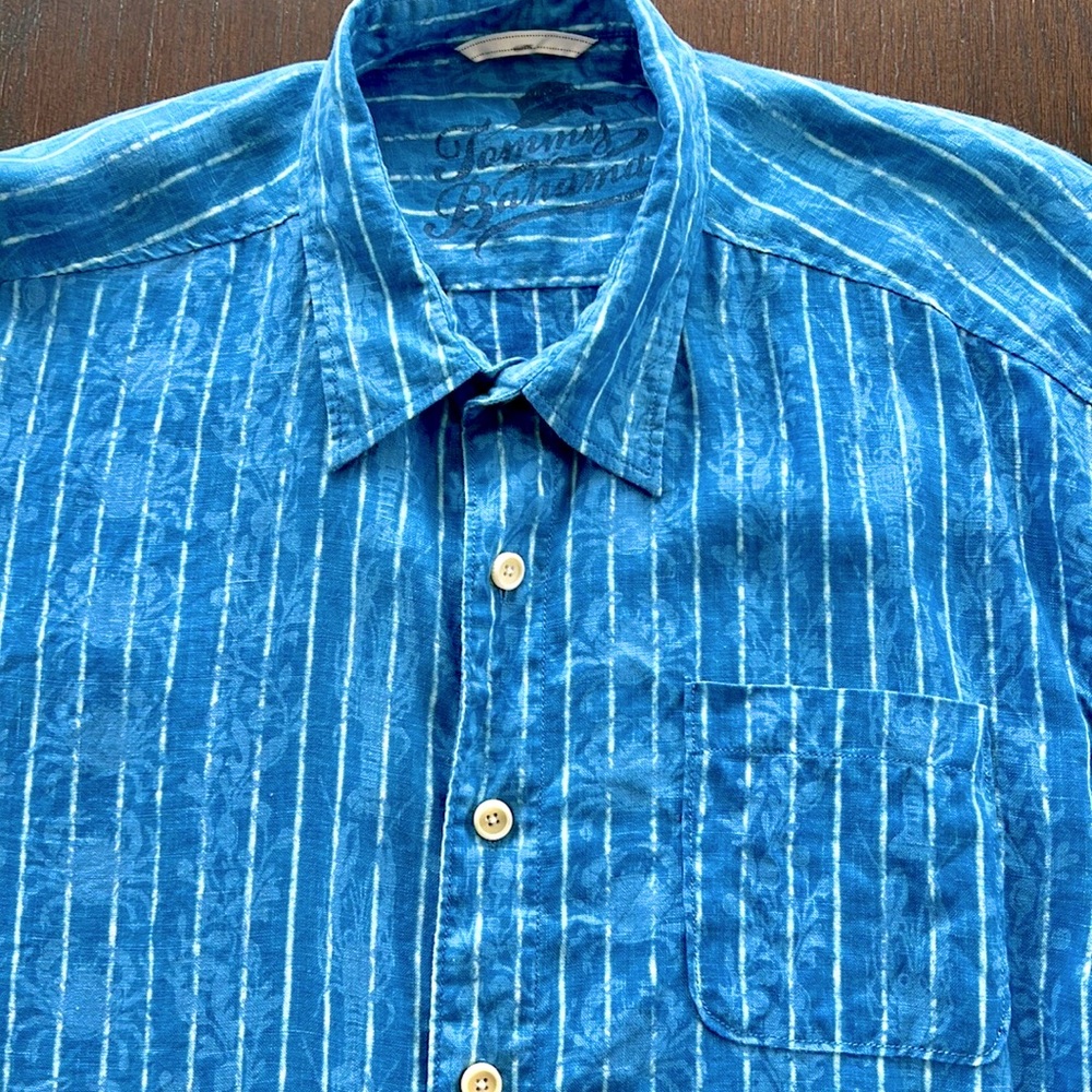 Tommy Bahama Linen CRAB & LOBSTER shirt